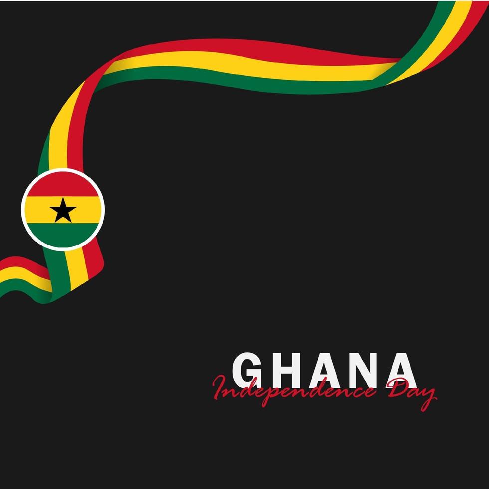 vector van onafhankelijkheidsdag ghana ontwerpsjabloon