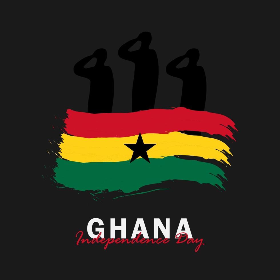 ghana onafhankelijkheidsdag vector sjabloonontwerp