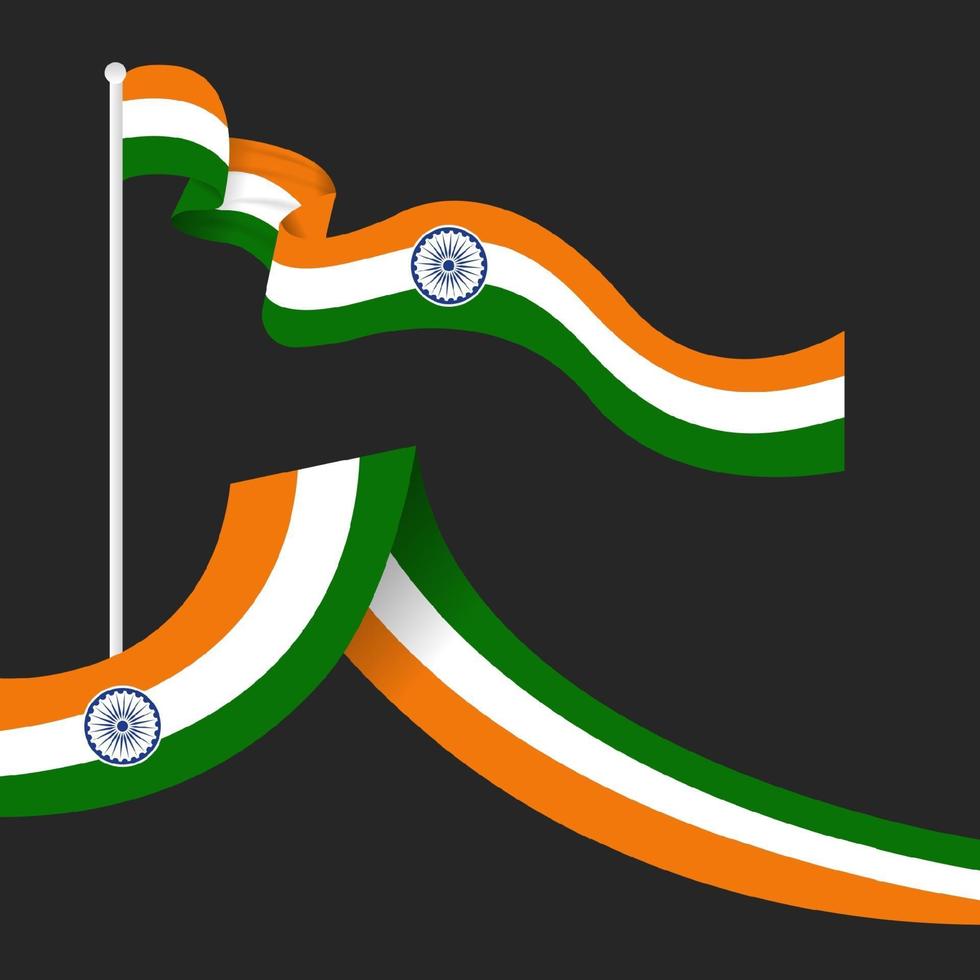 illustratie van gelukkige dag van de republiek india vector