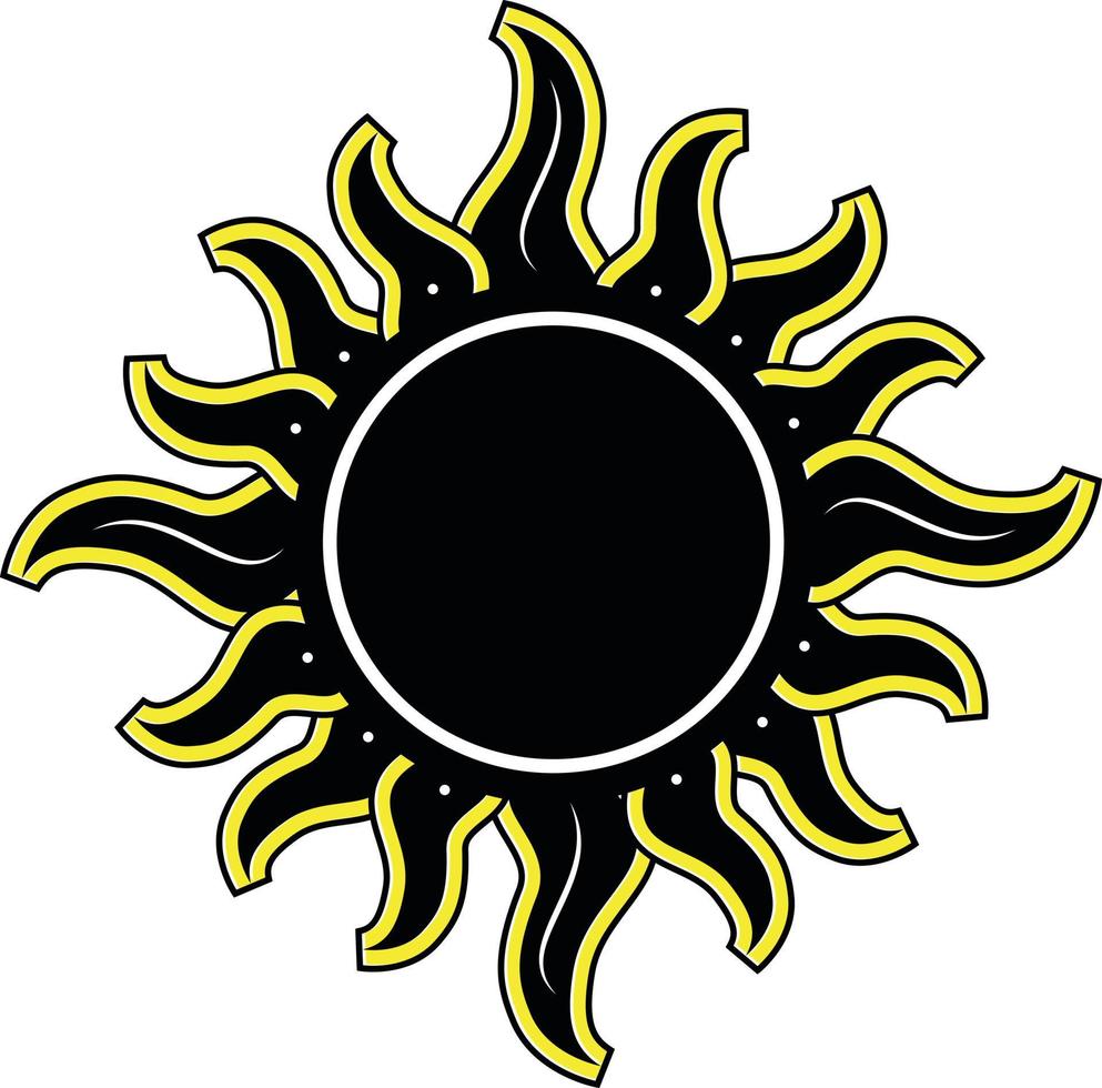 vector grafiek van de zon symbool
