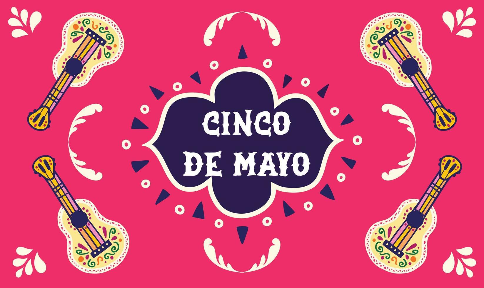 cinco de mayo - mei 5, een federaal vakantie in Mexico banier sjabloon voor Mexico onafhankelijkheid viering achtergrond. feest banier en poster ontwerp met vlaggen, bloemen, en decoraties. vector