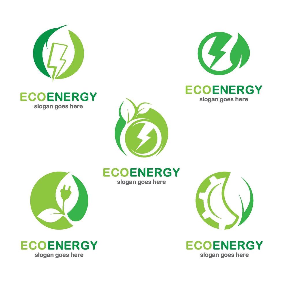 eco energy logo-afbeeldingen vector