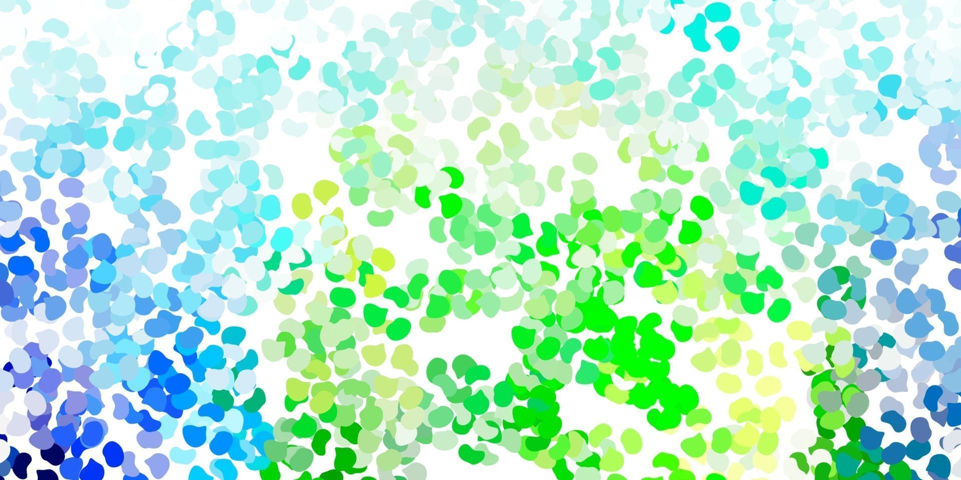 lichtblauw, groen vectormalplaatje met abstracte vormen. vector