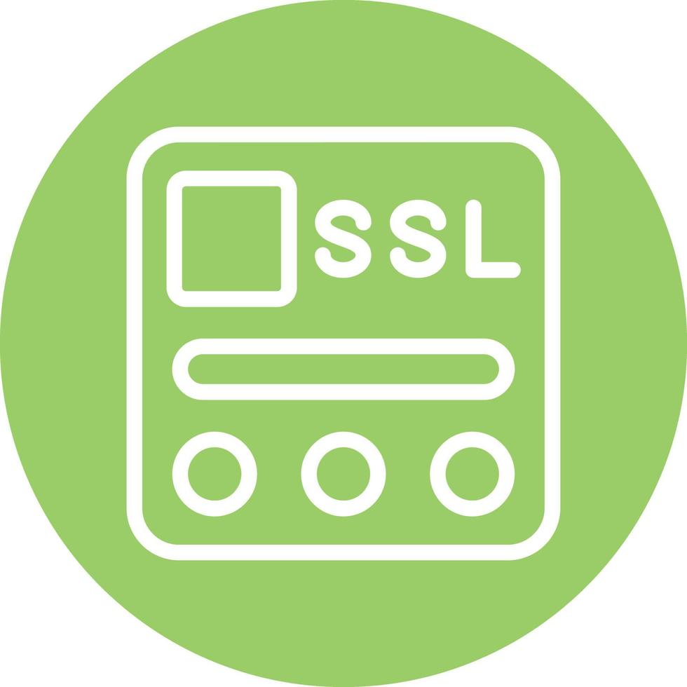 ssl het dossier vector icoon ontwerp