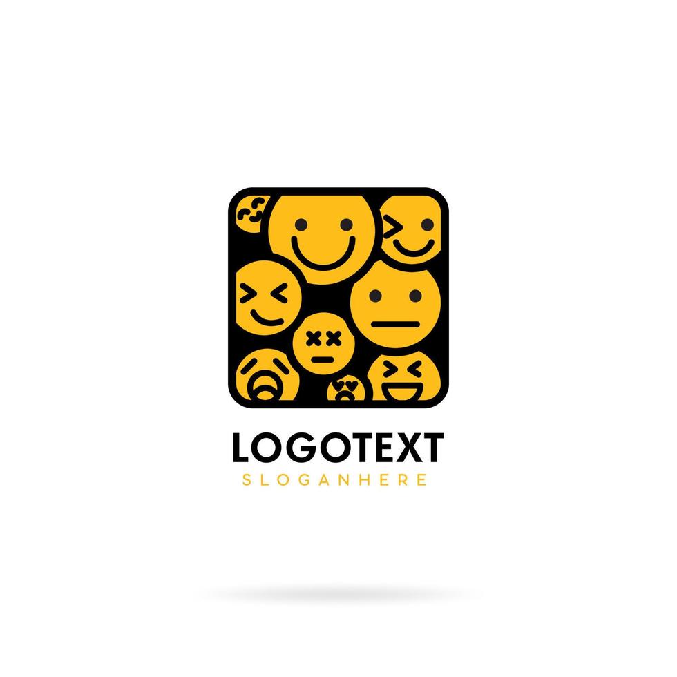 emoticon logo illustratie vector