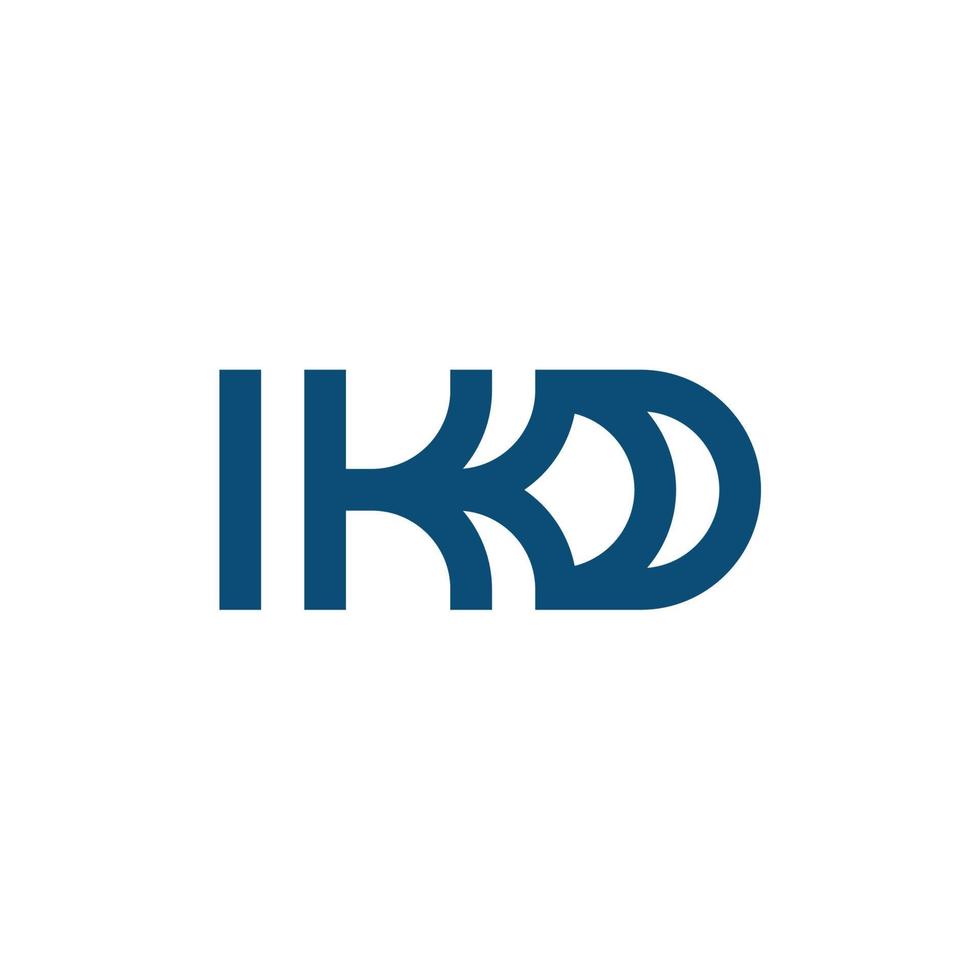 kd monogram brief logo ontwerp. aanpasbare voor bedrijf branding vector