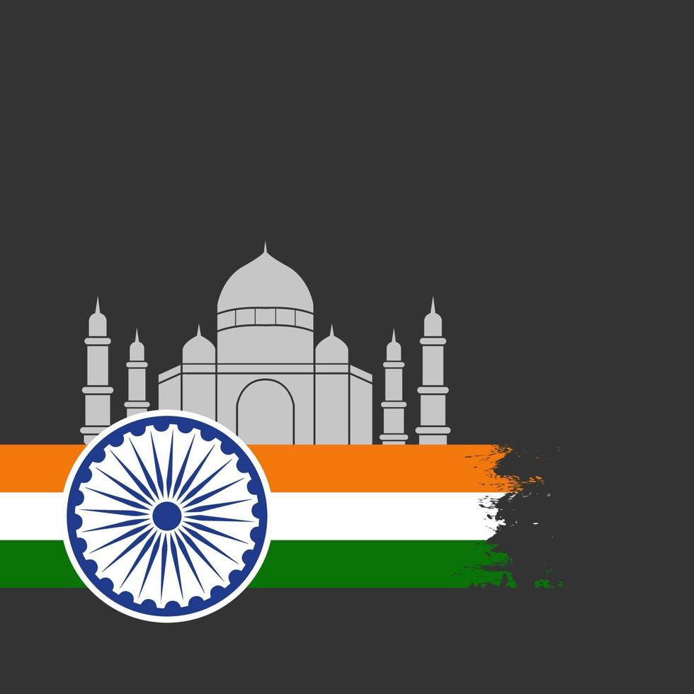 illustratie van gelukkige dag van de republiek india vector