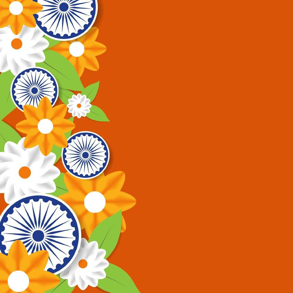 illustratie van gelukkige dag van de republiek india vector