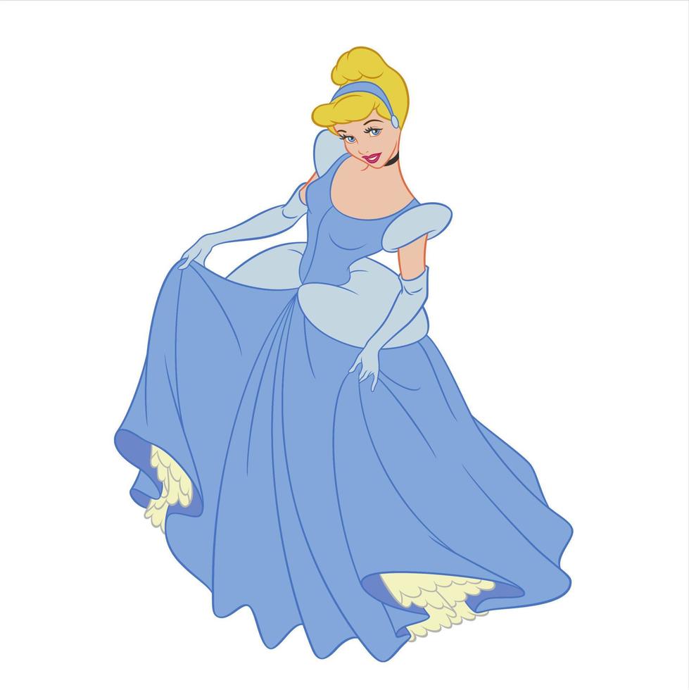 Disney prinsessen in fee verhalen vector