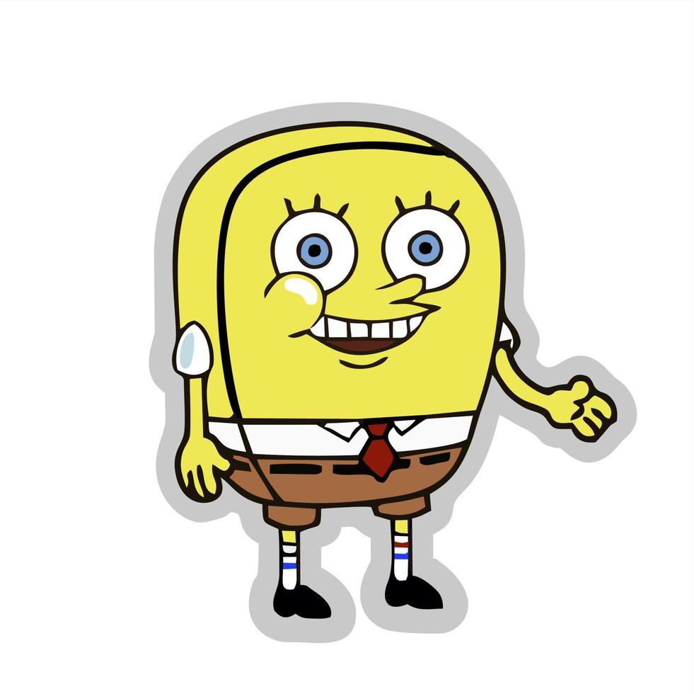 spongebob Vierkante broek redactioneel ontwerp vector