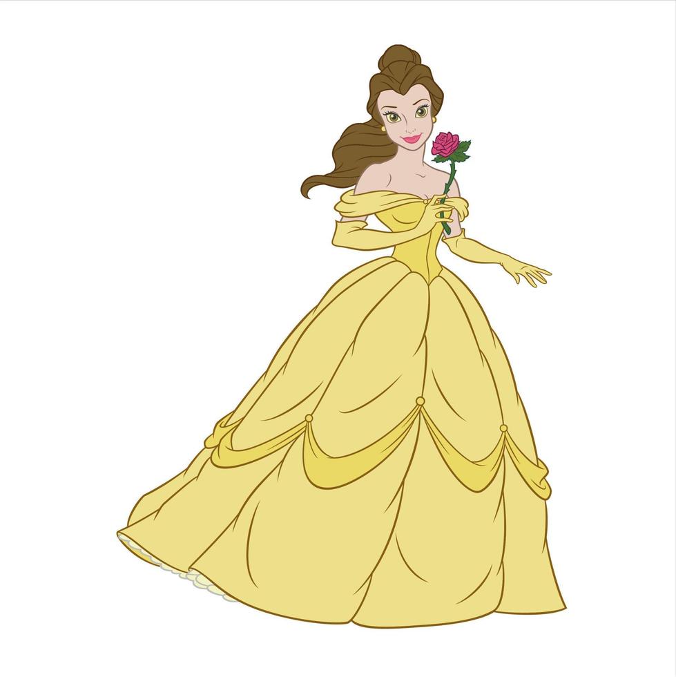 Disney prinsessen in fee verhalen vector