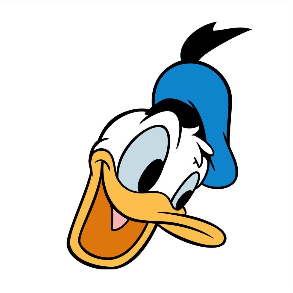 Donald eend tekenfilm vector