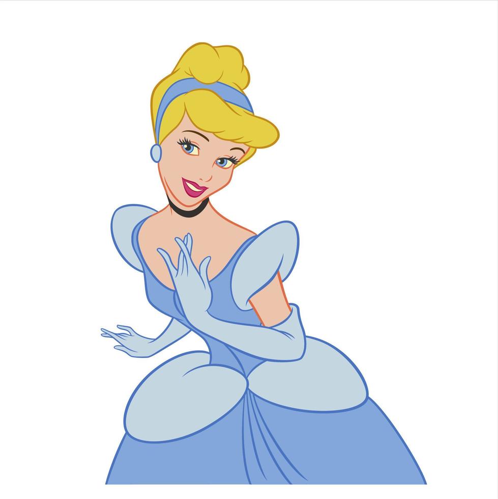 Disney prinsessen in fee verhalen vector