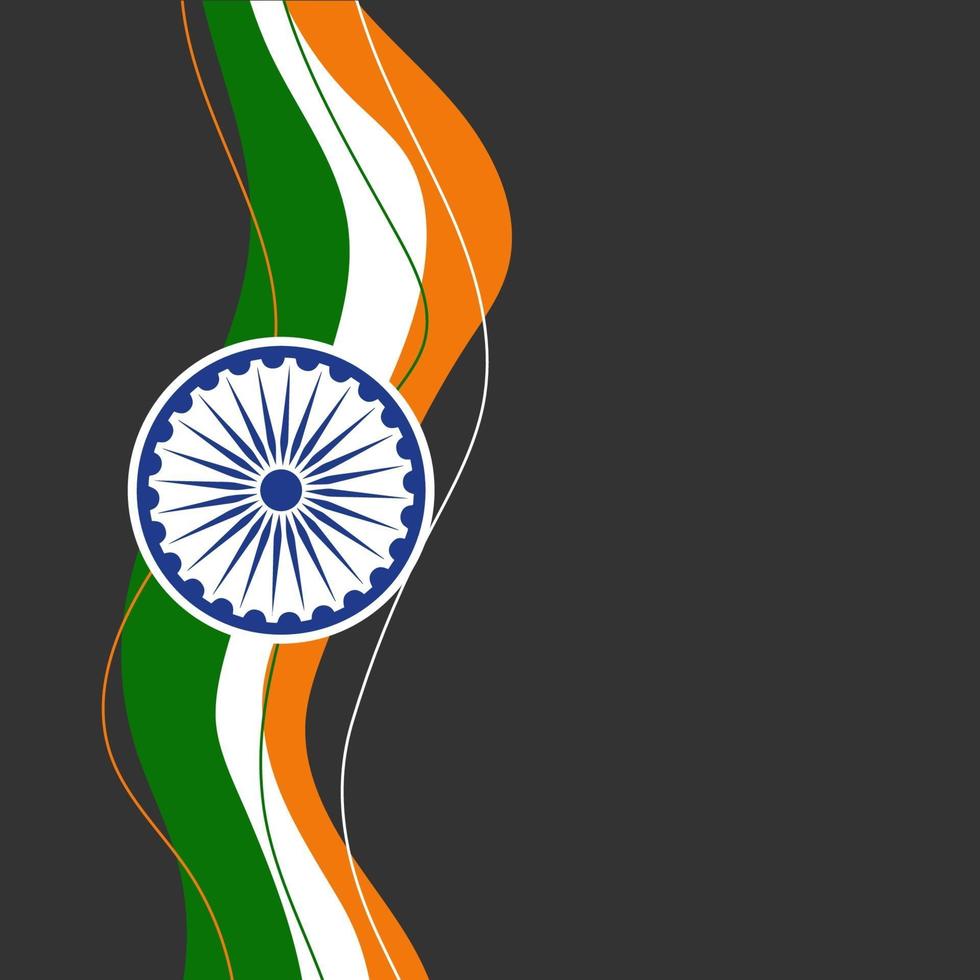 illustratie van gelukkige dag van de republiek india vector