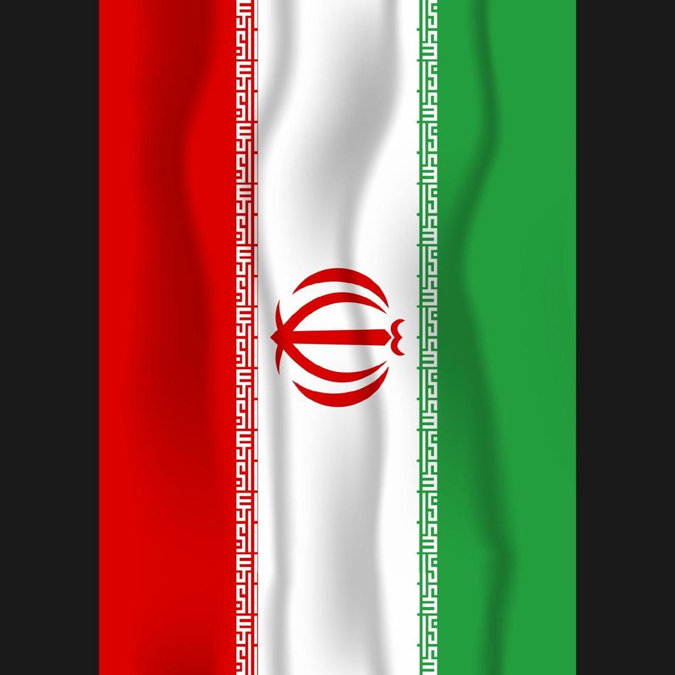 vector van de dag van de republiek met de vlaggen van iran. viering van de dag van de republiek van iran.