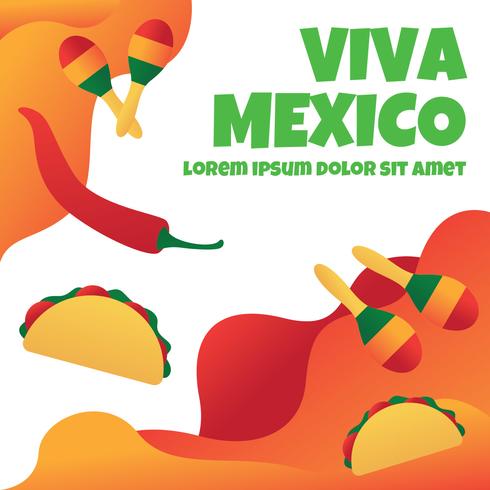 Viva Mexico Illustratie vector