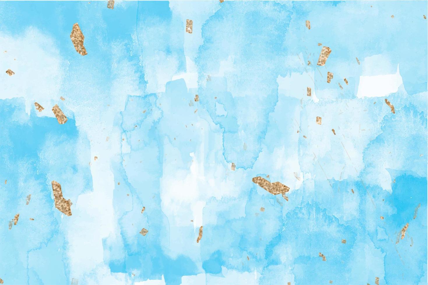 blauw waterverf verf met de toevoeging van goud poeder. abstract vloeistof rimpelingen vector achtergrond. alcohol inkt achtergrond. natuurlijk luxe. pastel cyaan toner. vloeistof marmeren met gouden schitteren