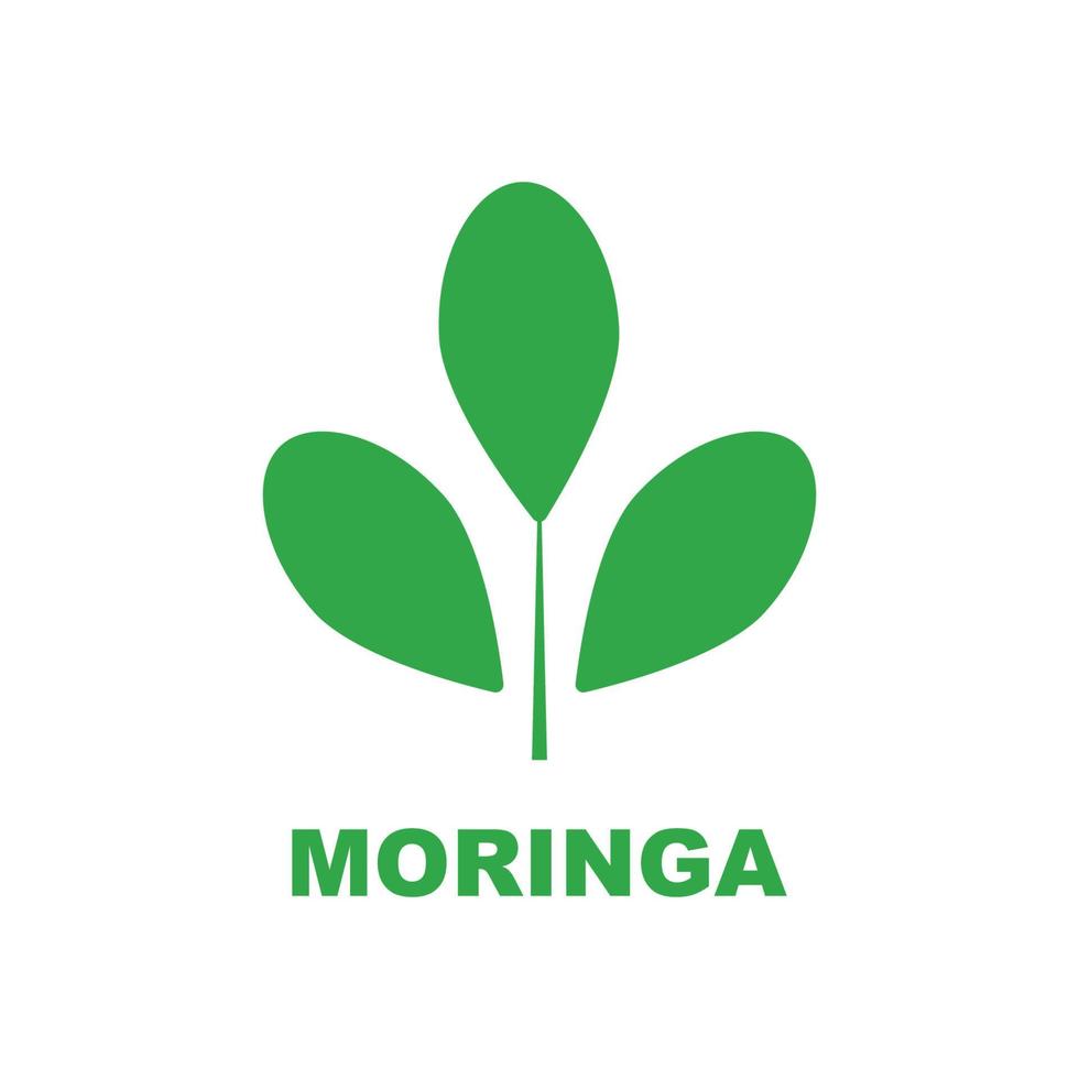 groen moringa blad logo, voor kruiden ingrediënten, moringa landbouw, Gezondheid, geneeskunde industrie, schoonheid, therapie, concept ontwerp vector illustratie icoon sjabloon met een modern concept