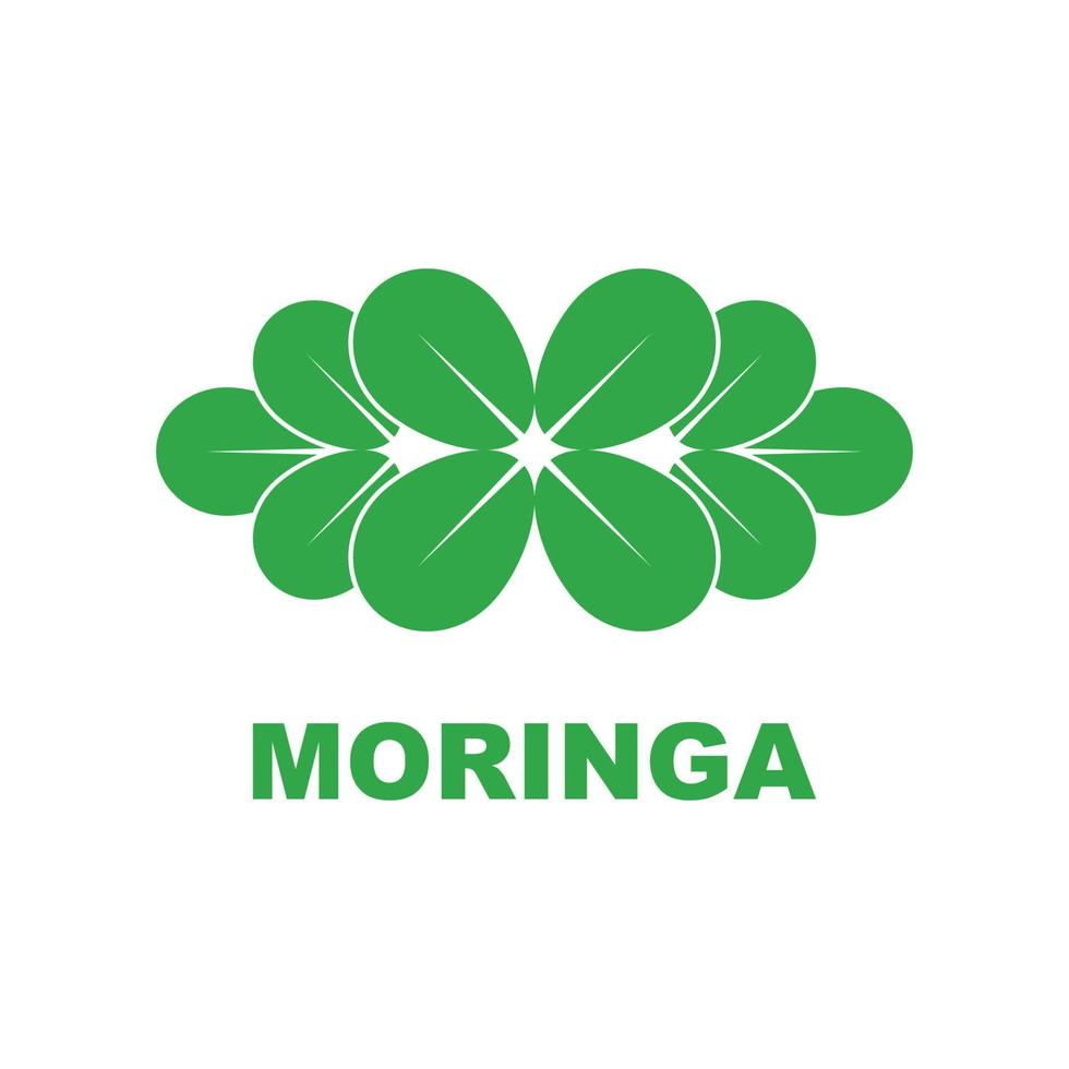 groen moringa blad logo, voor kruiden ingrediënten, moringa landbouw, Gezondheid, geneeskunde industrie, schoonheid, therapie, concept ontwerp vector illustratie icoon sjabloon met een modern concept