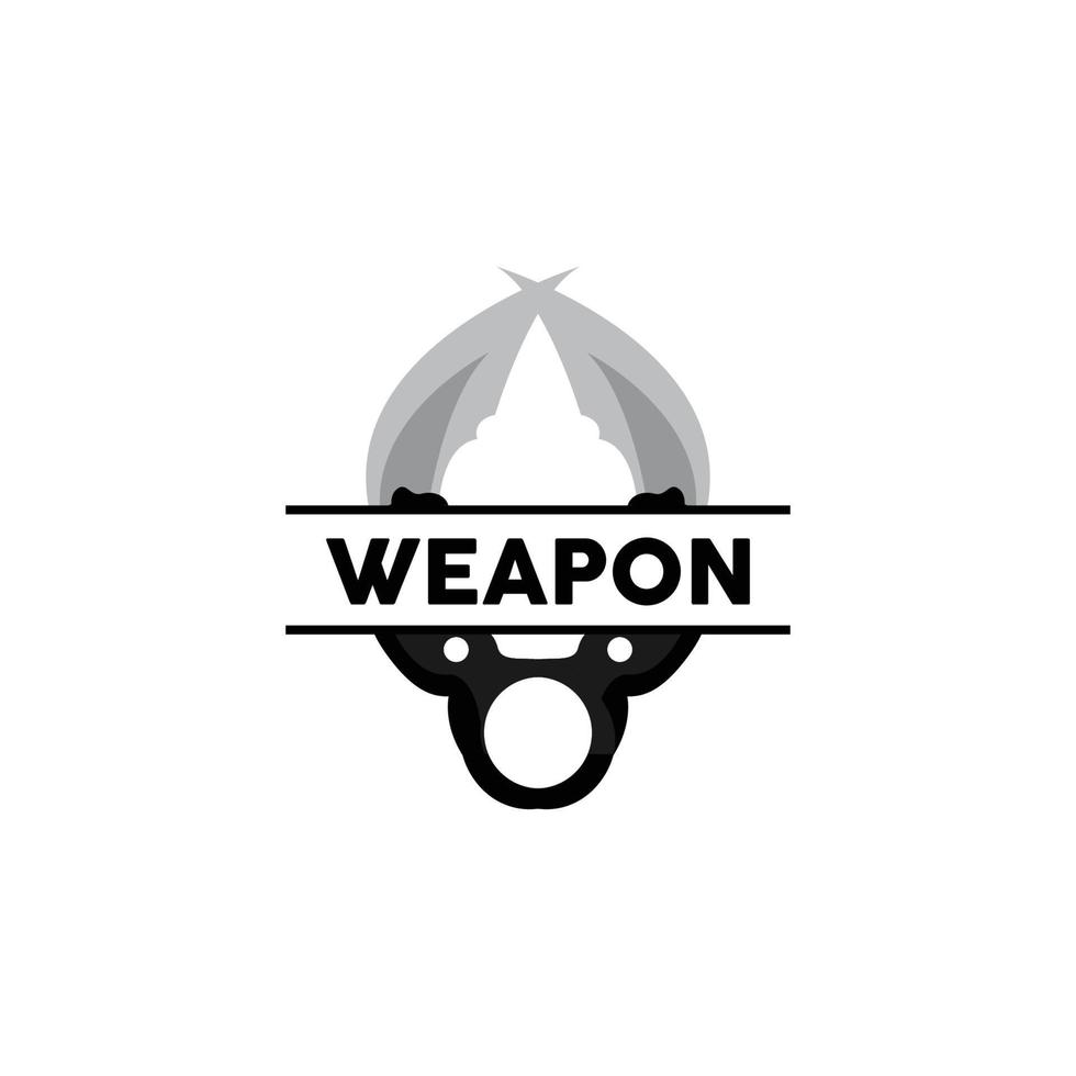 wapen logo, traditioneel wapen karambit vector, Ninja vechten gereedschap gemakkelijk ontwerp, symbool icoon, illustratie vector