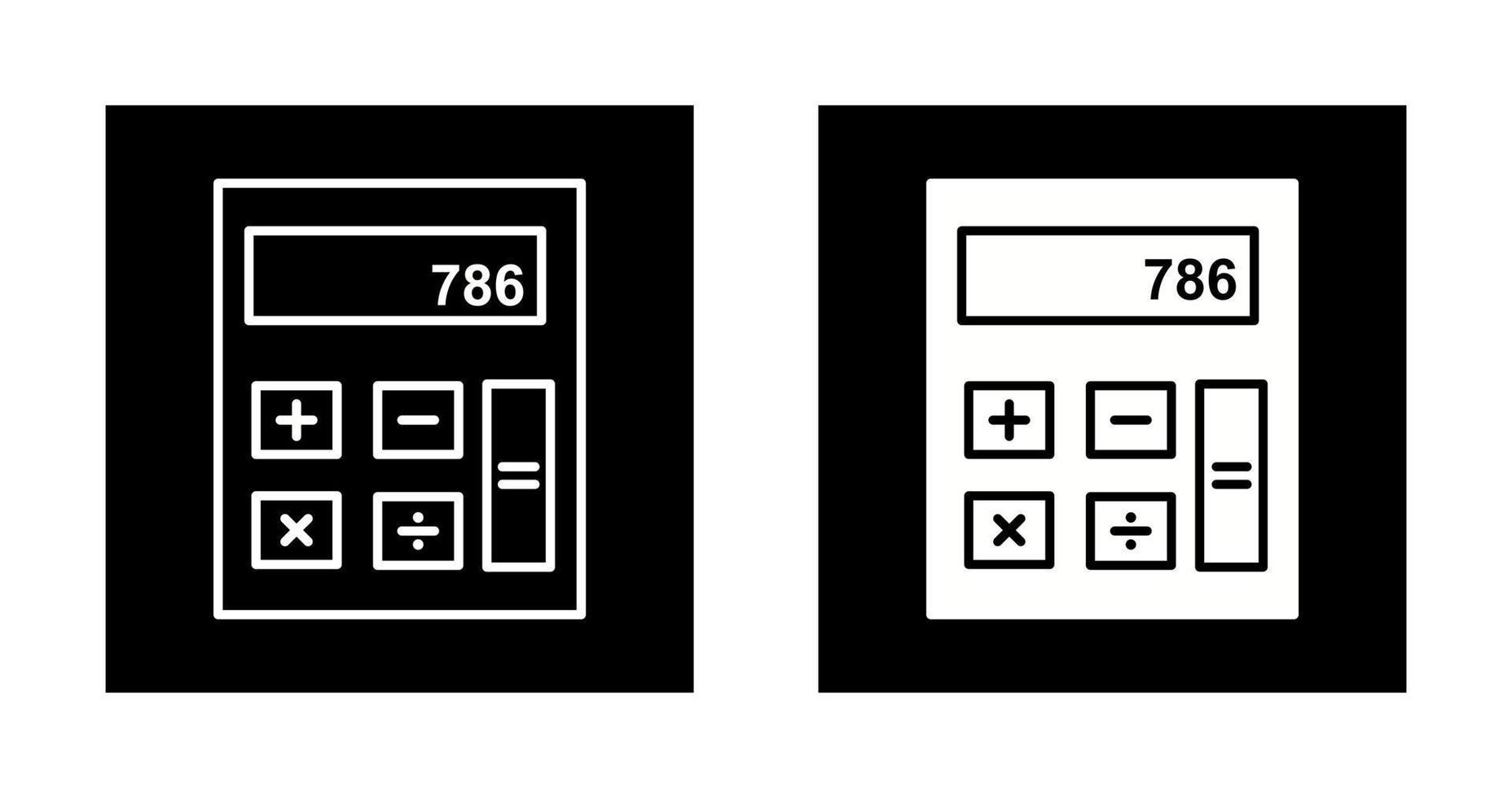 rekenmachine vector pictogram