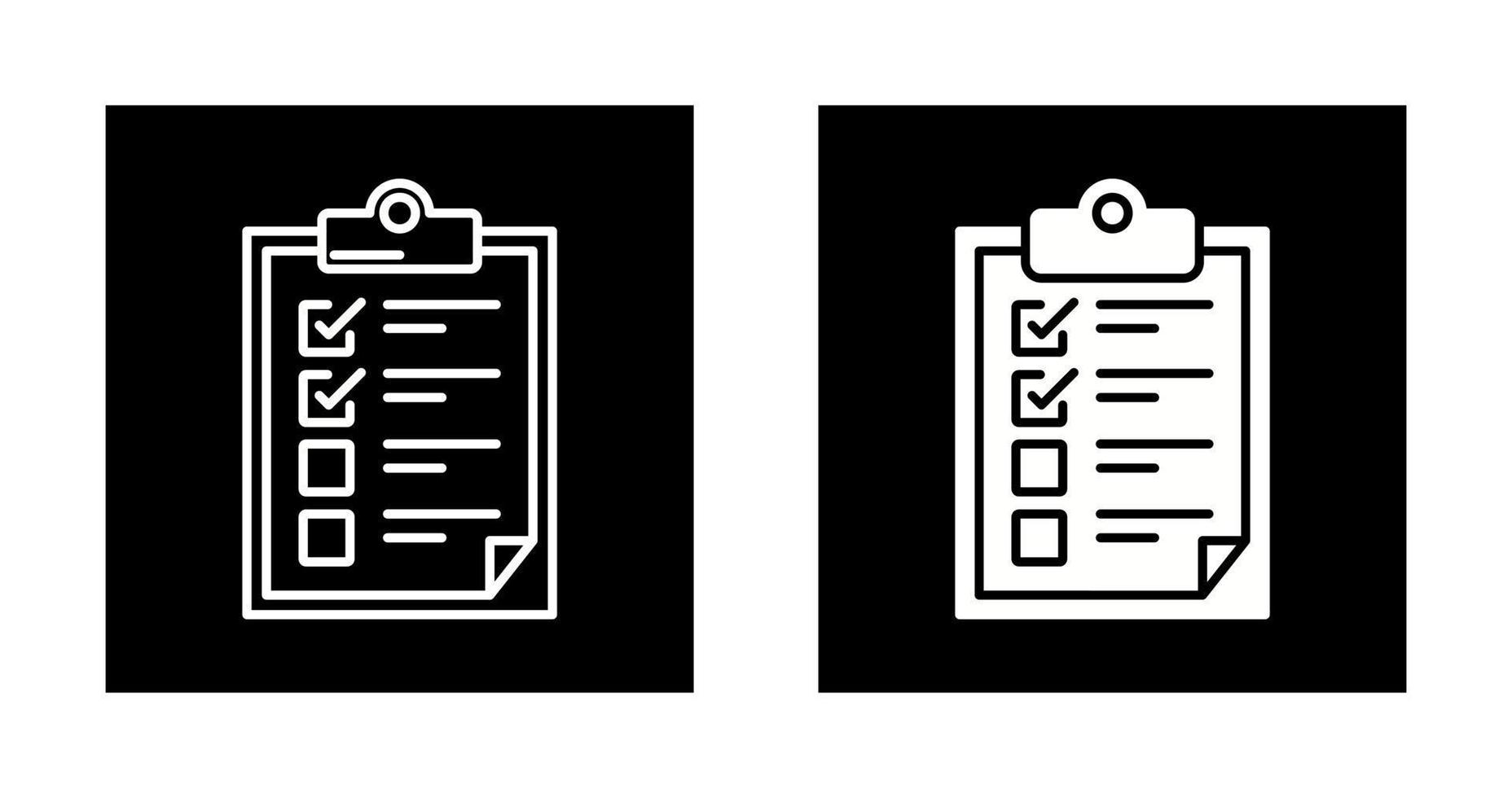 controlelijst vector pictogram