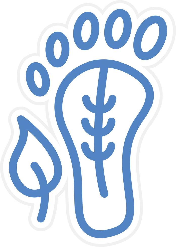 koolstof voetafdruk vector icoon stijl