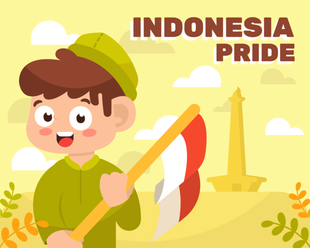 Indonesië trots vector