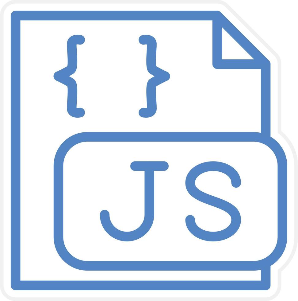 javascript het dossier vector icoon stijl