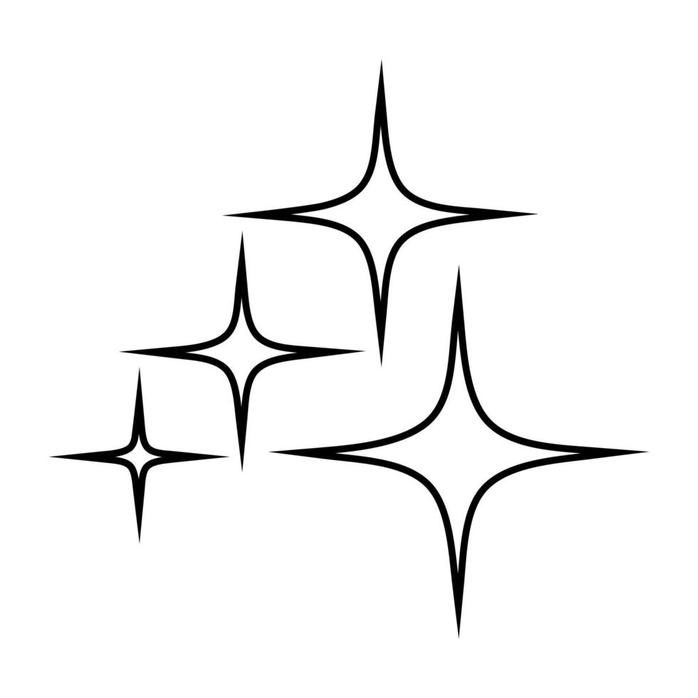 fonkeling icoon vector. ster illustratie teken. schijnen symbool. zuiverheid logo. vector