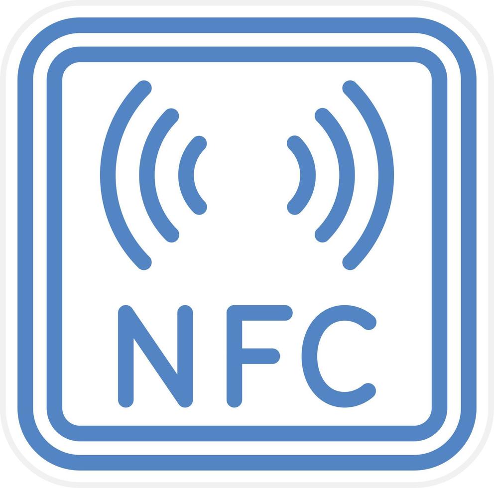 nfc vector icoon stijl