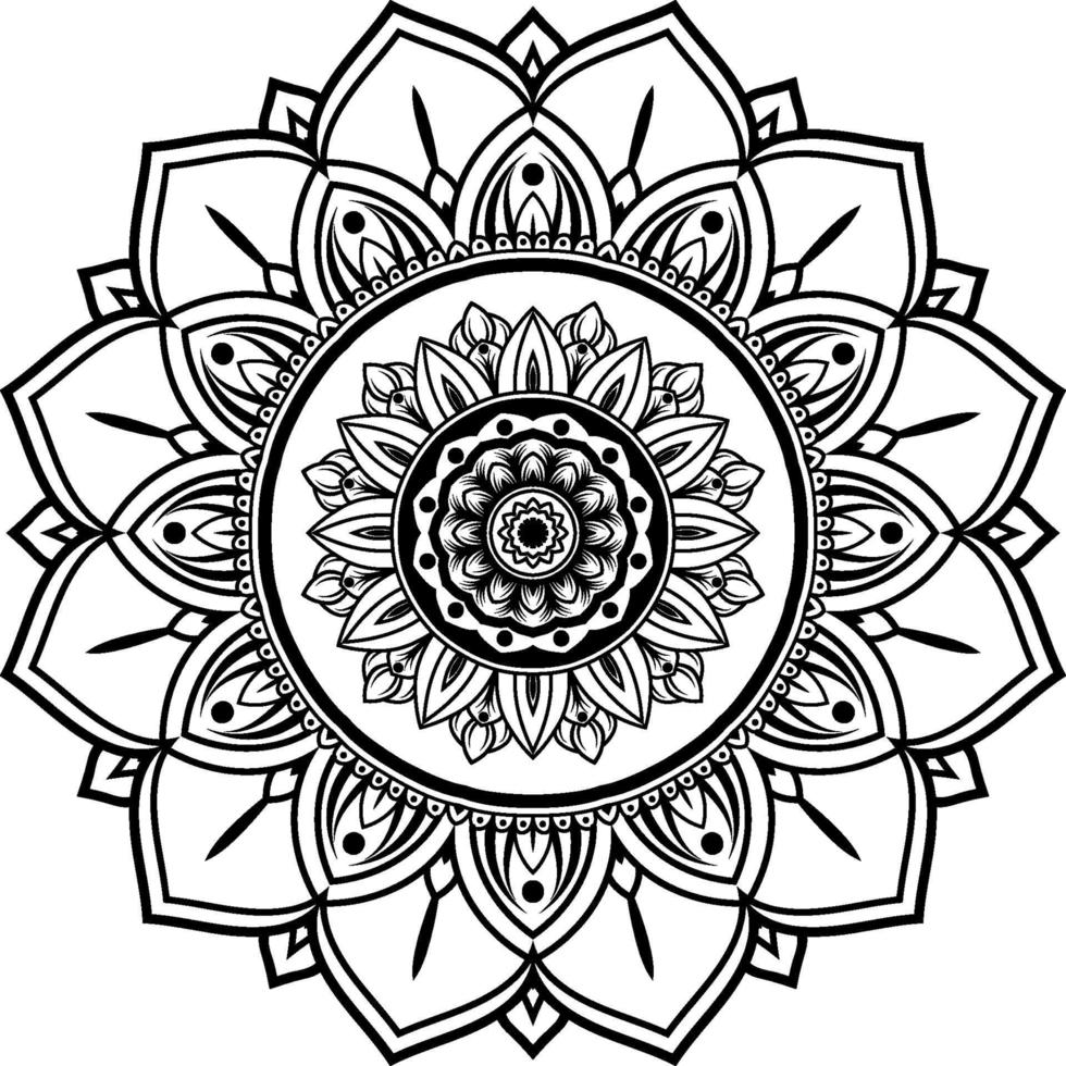 circulaire patroon mandala kunst vector