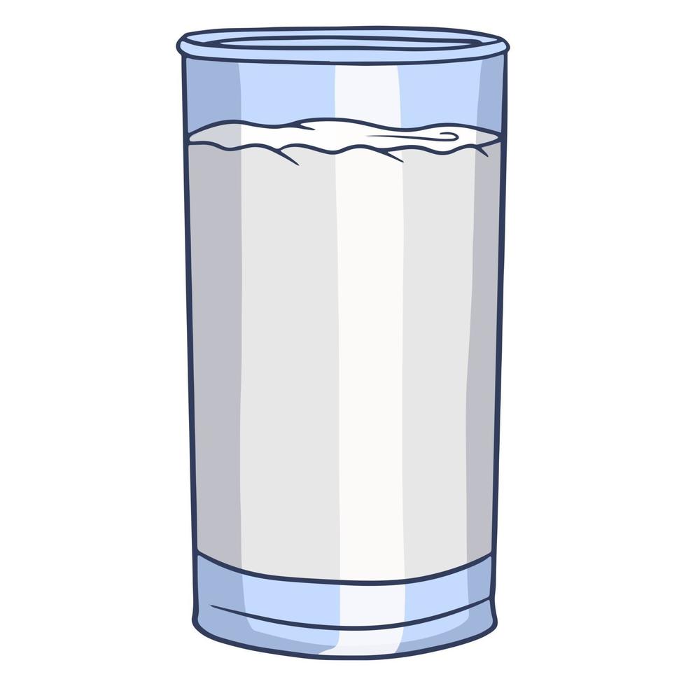 melk in een glas vector