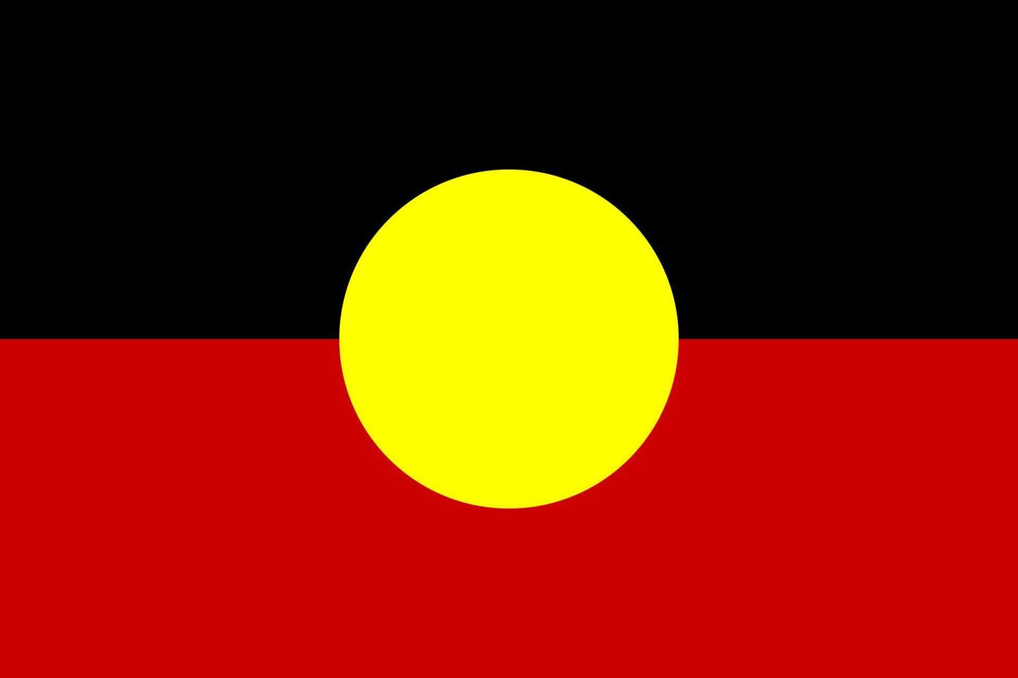 gemakkelijk vlag van aboriginal Australisch vector