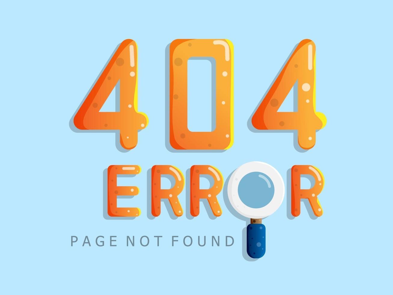 404-foutpagina niet gevonden vector