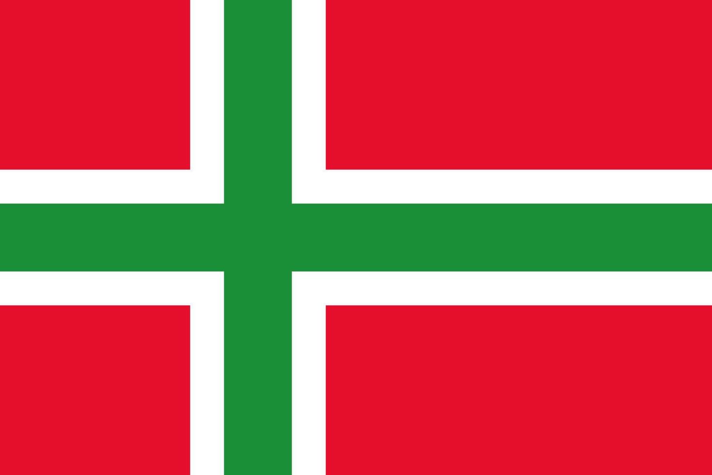 gemakkelijk vlag van bornholm vector