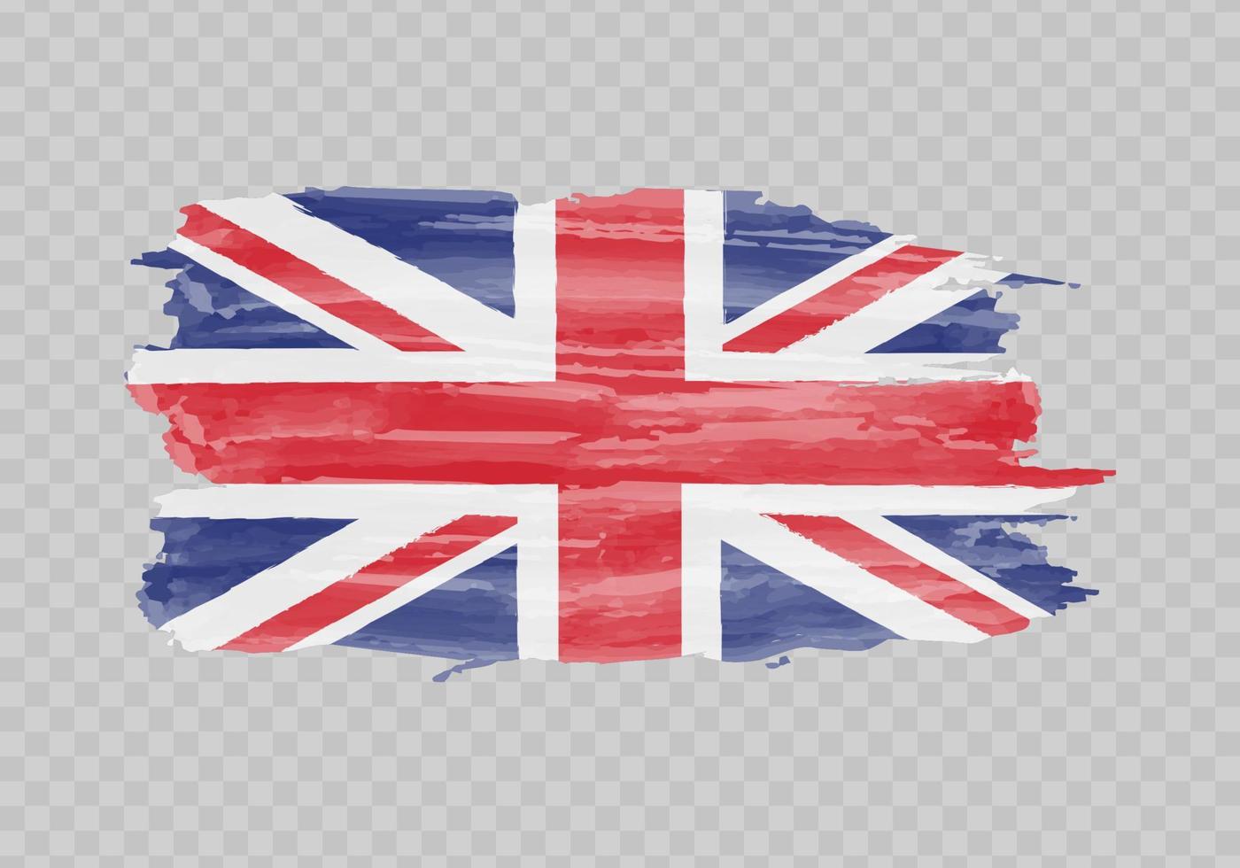 waterverf schilderij vlag van Verenigde koninkrijk vector