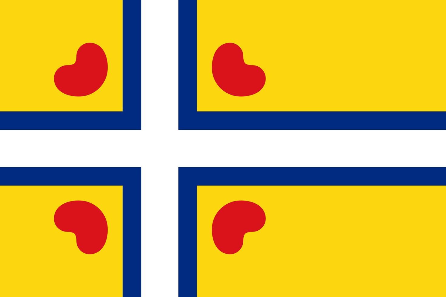 gemakkelijk vlag van friesland vector