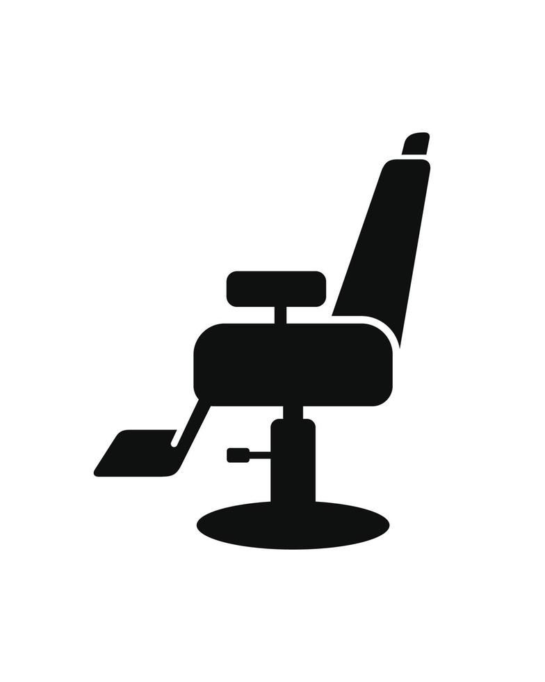 kapper stoel icoon geïsoleerd Aan wit achtergrond vector