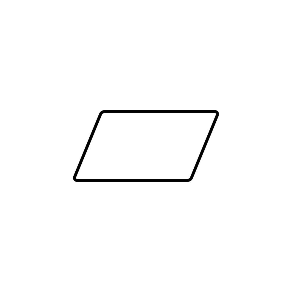 parallellogram vector icoon