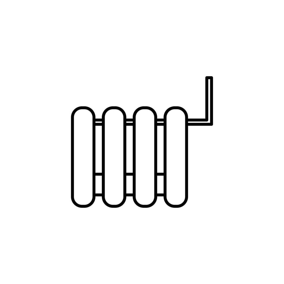 radiator voor opwarming omhoog vector icoon