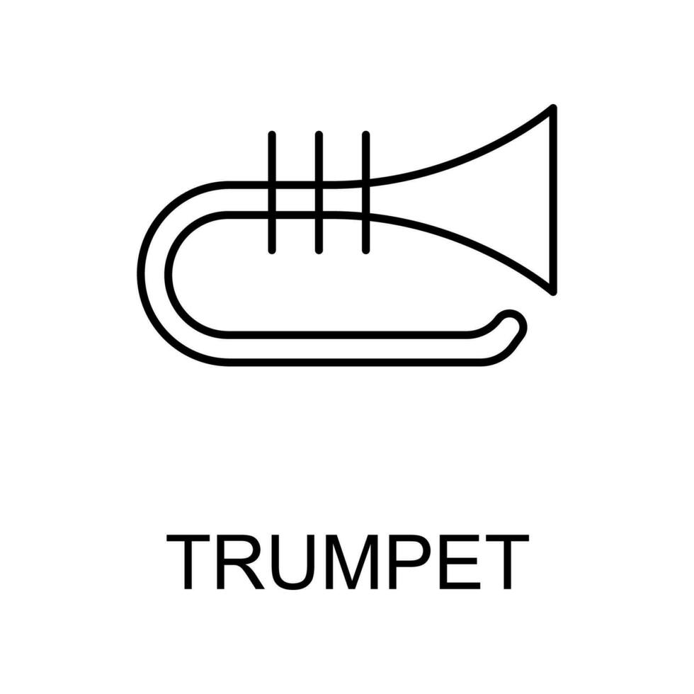 trompet vector pictogram