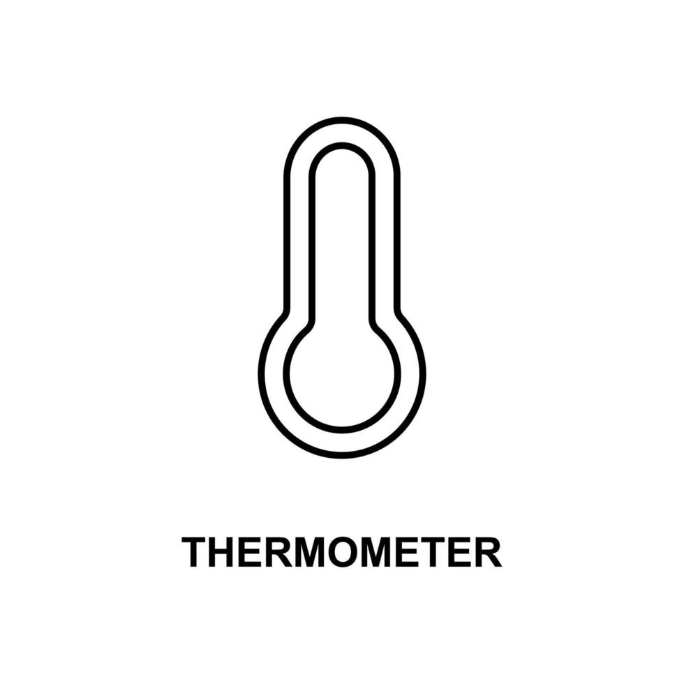 thermometer vector pictogram