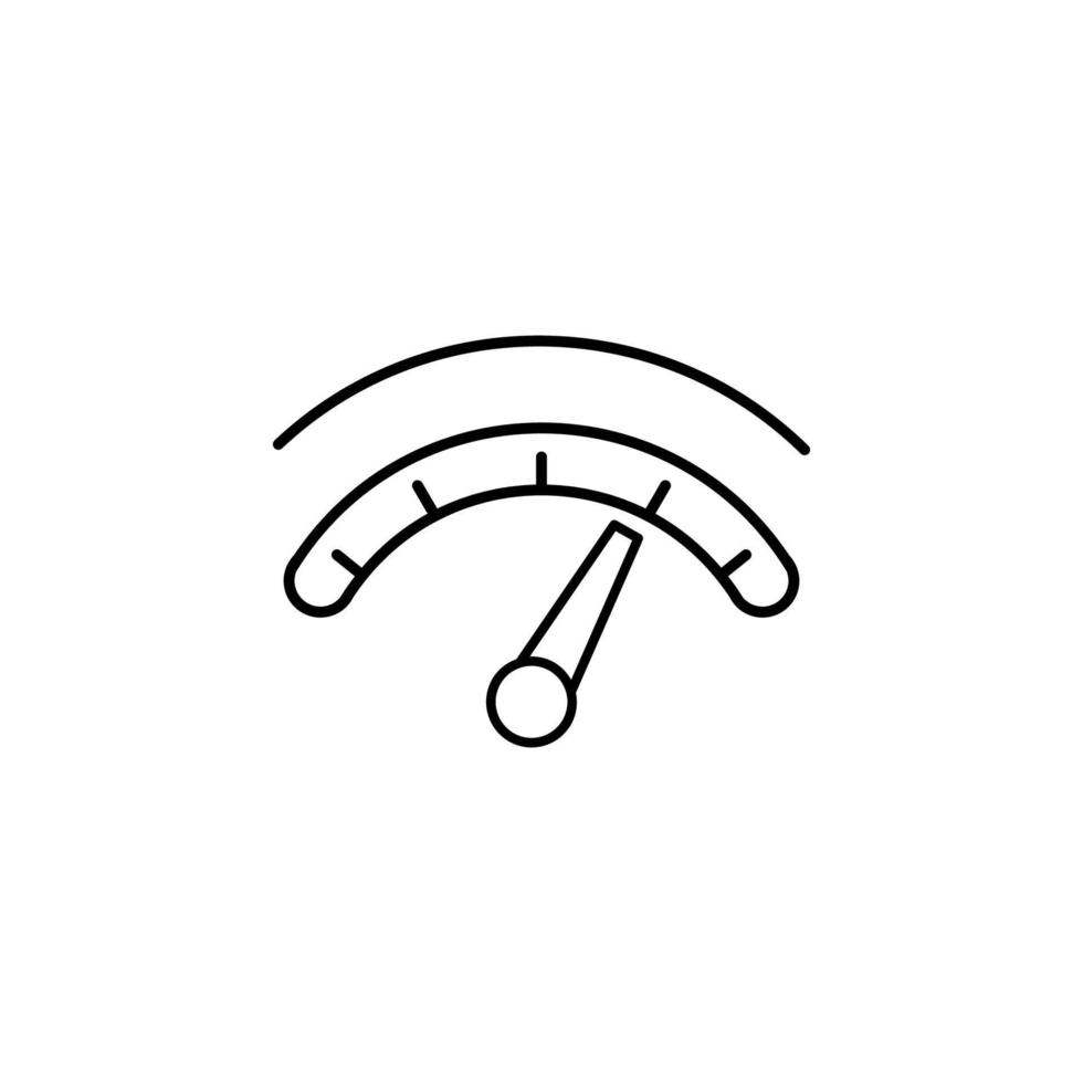 hoog snelheid Aan de snelheidsmeter vector icoon