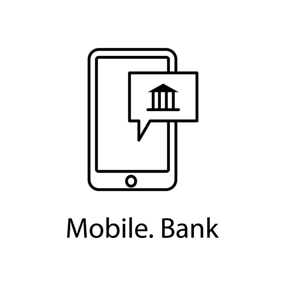 mobiel bank vector icoon