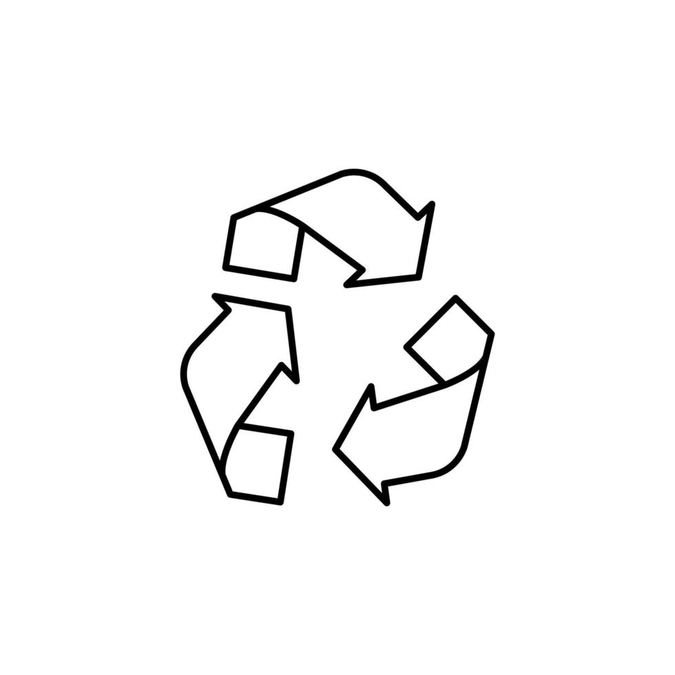 recycling Mark schets vector icoon