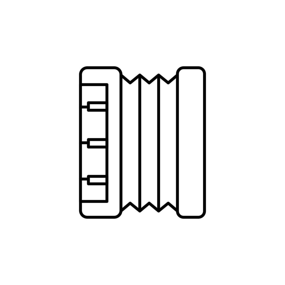 accordeon, instrument vector icoon