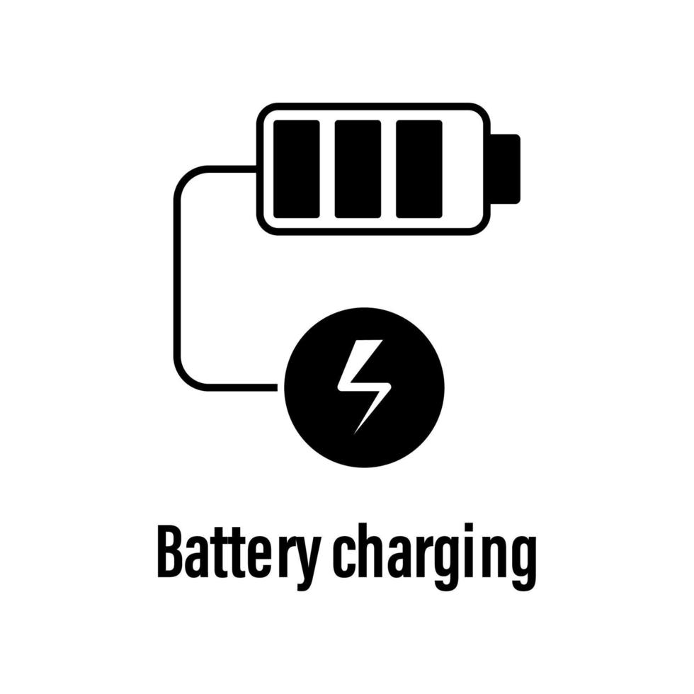 batterij opladen vector icoon