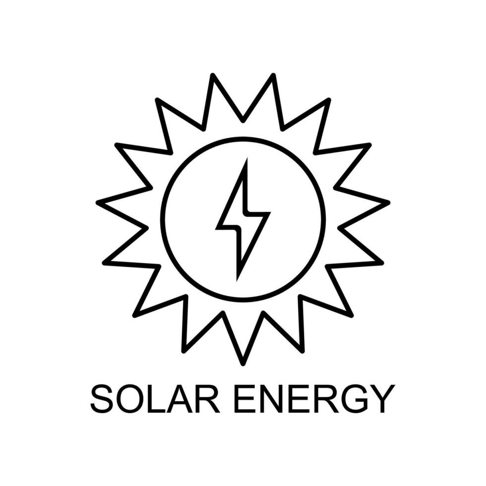 zonne-energie vector pictogram