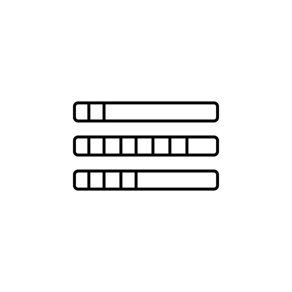 bar tabel lijn vector icoon